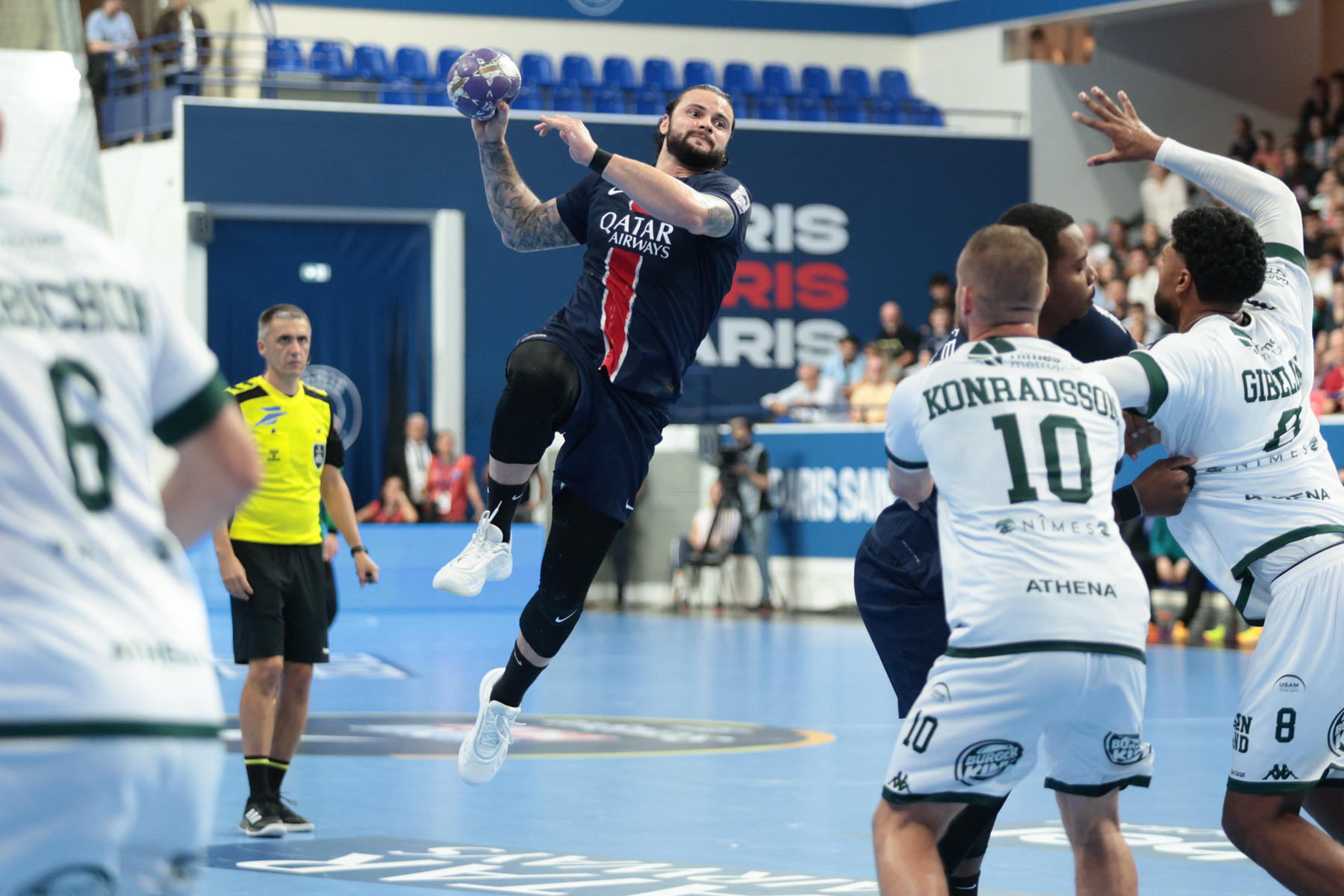 Elohim Prandi et ses coéquipiers se sont fait peur malgré leur victoire contre Nimes.  Kevin Domas/Icon Sport