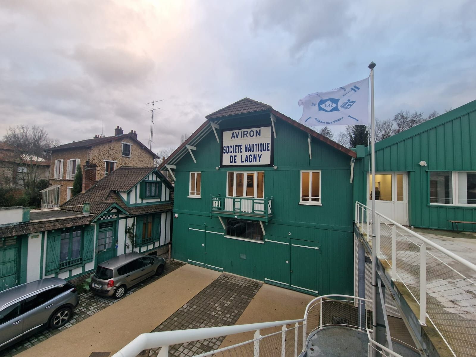 Lagny-sur-Marne (Seine-et-Marne), décembre 2023. Le club nautique d'aviron, bénéficiaire du label Centre de préparation aux Jeux olympiques, a également reçu le 17 novembre le label Patrimoine d’intérêt régional. LP/Marie Briand Locu