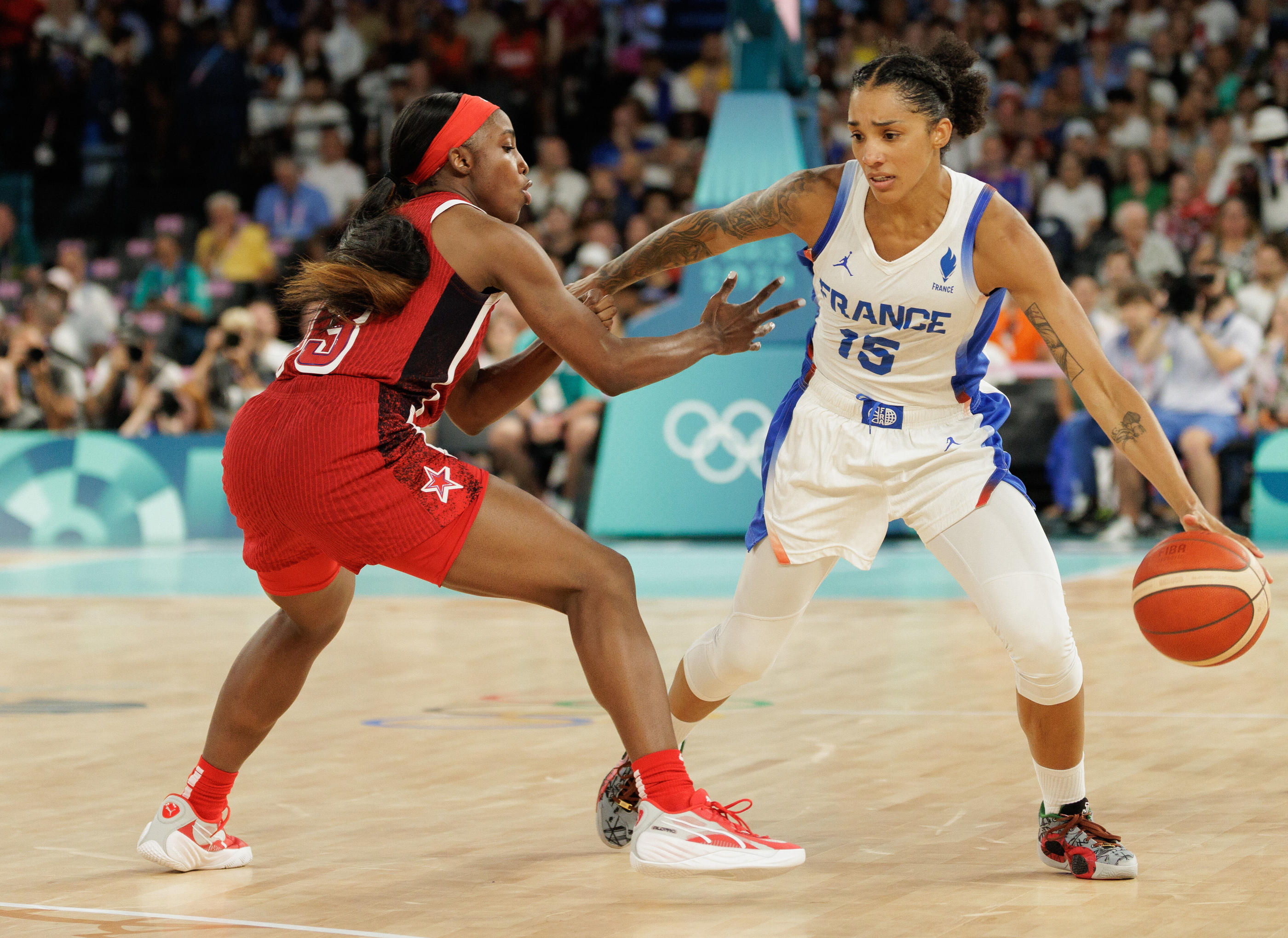 Gabby Williams a croisé les Américaines en finale du tournoi olympique des Jeux olympiques. Icon Sport