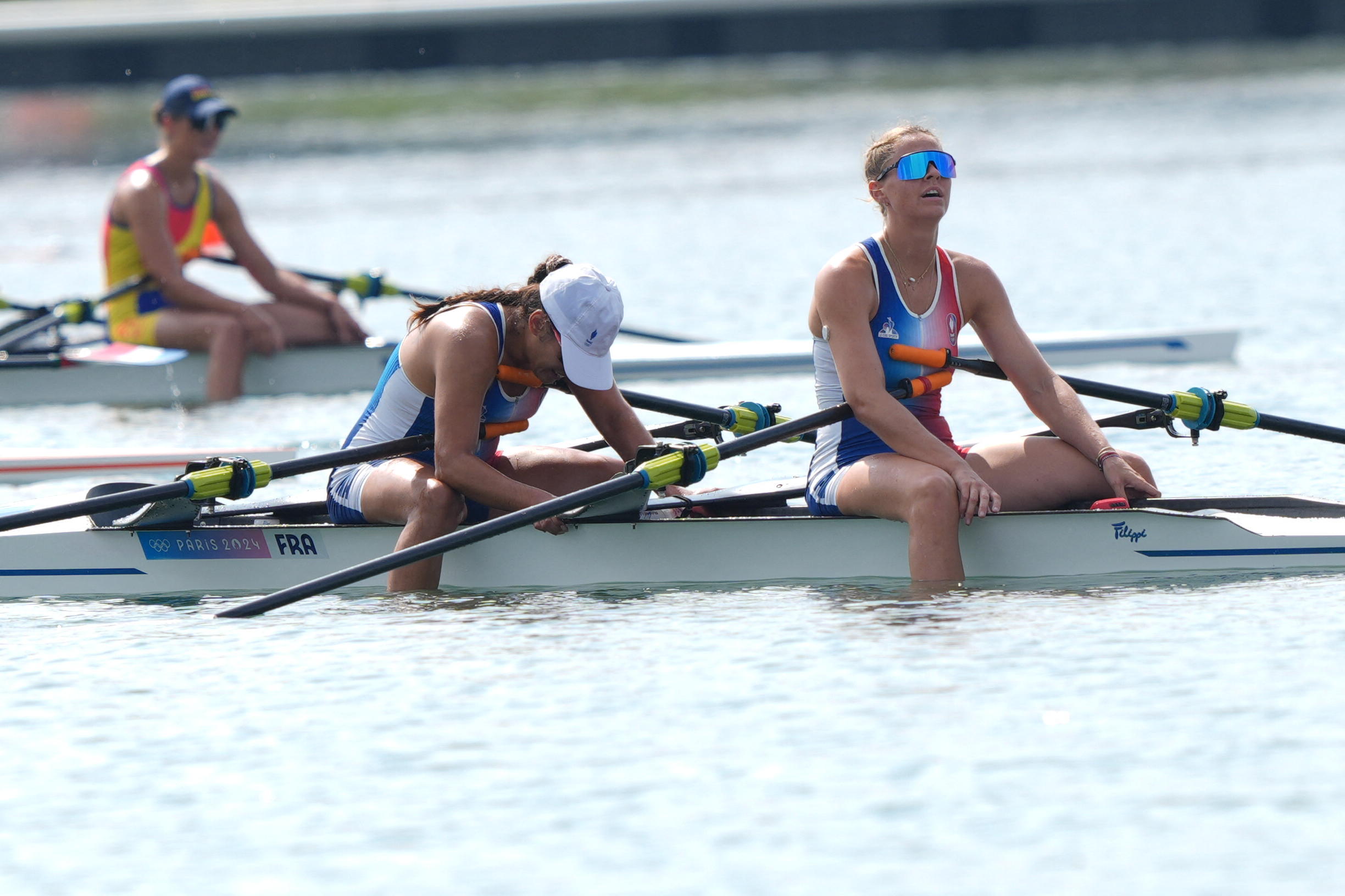 Elodie Ravera Scaramozzino and Emma Lunatti ont fait le meilleur résultat de l'aviron français en obtenant une 5ème place. Photo by Nicolas Gouhier/ABACAPRESS.COM