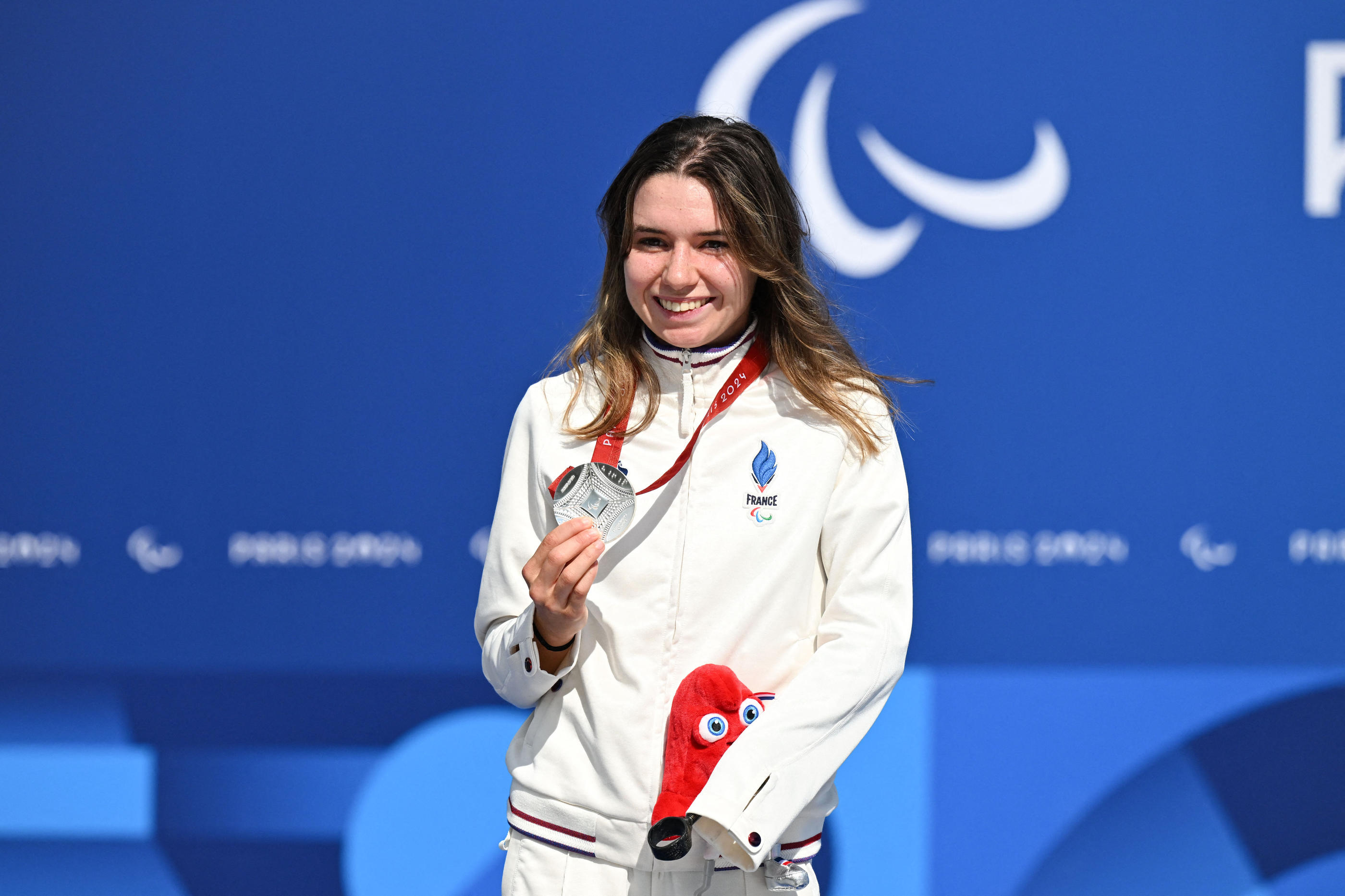 Heïdi Gaugain, triple médaillée d'argent aux Jeux paralympiques 2024. Icon Sport/Tomas Stevens