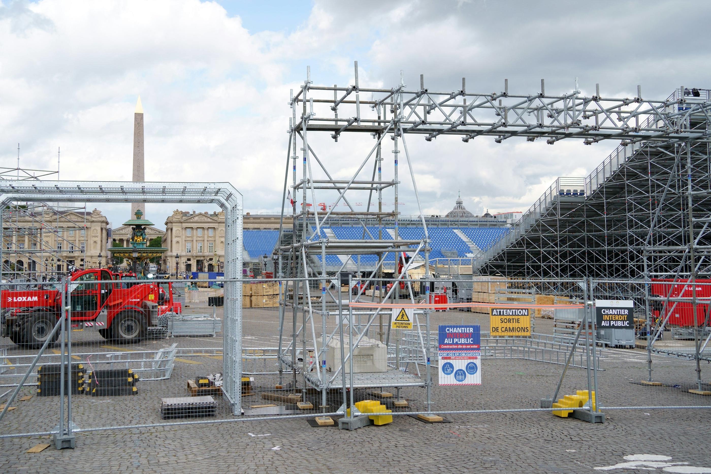 La place de la Concorde (ici le 27 mai) va être entièrement fermée à la circulation dès ce samedi 1er juin. (Illustration) Bruno Levesque/IP3