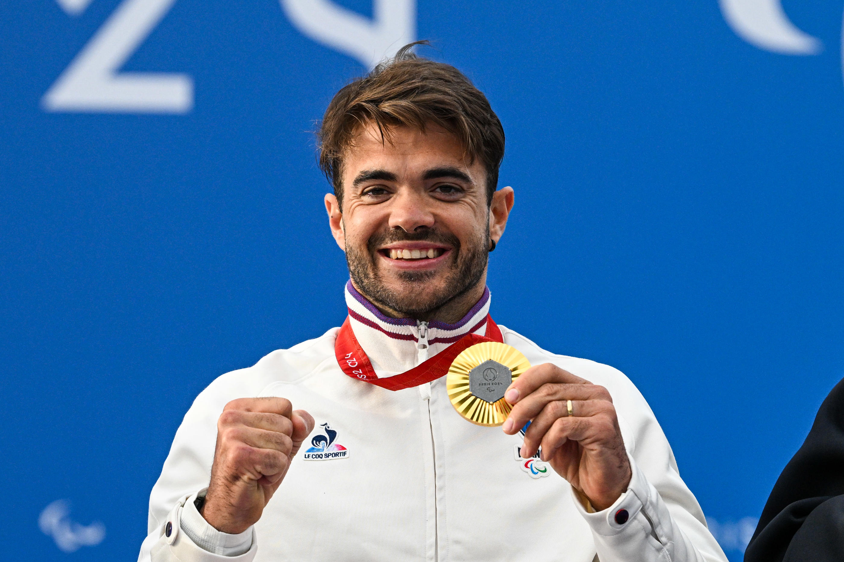 Avec trois médailles d’or, Mathieu Bosredon, ici le 5 septembre, a réussi ses Jeux paralympiques de Paris 2024 auxquels il tenait tant. ICON SPORT/Daniel Derajinski