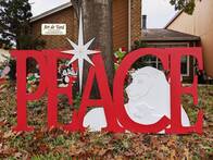 Peace Message Yard Sign