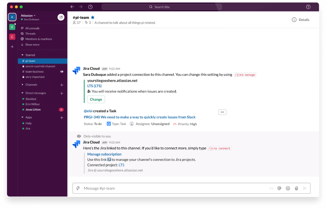 Slack and Atlassian