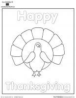 Turkey Coloring Sheet