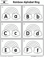 Rainbow Alphabet Ring Book