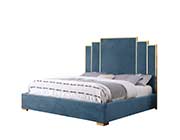 Teal Blue Platform Bed BQ 54