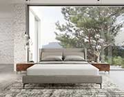 Gray Upholstered bed VG Paulina