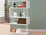 Modern White Bookcase CO 300