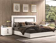 White Gloss Lacquer Marilena Bed