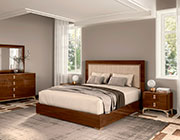 Modern Bed in Walnut EF Eiva