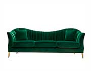 Emerald Green Velvet Sofa DS Athene