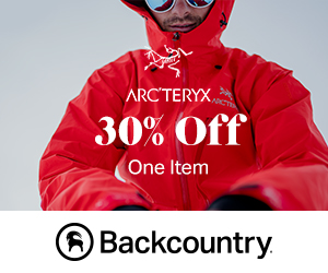 30% Off One Arc’teryx Item With Code: ARC30 at Backcountry.com