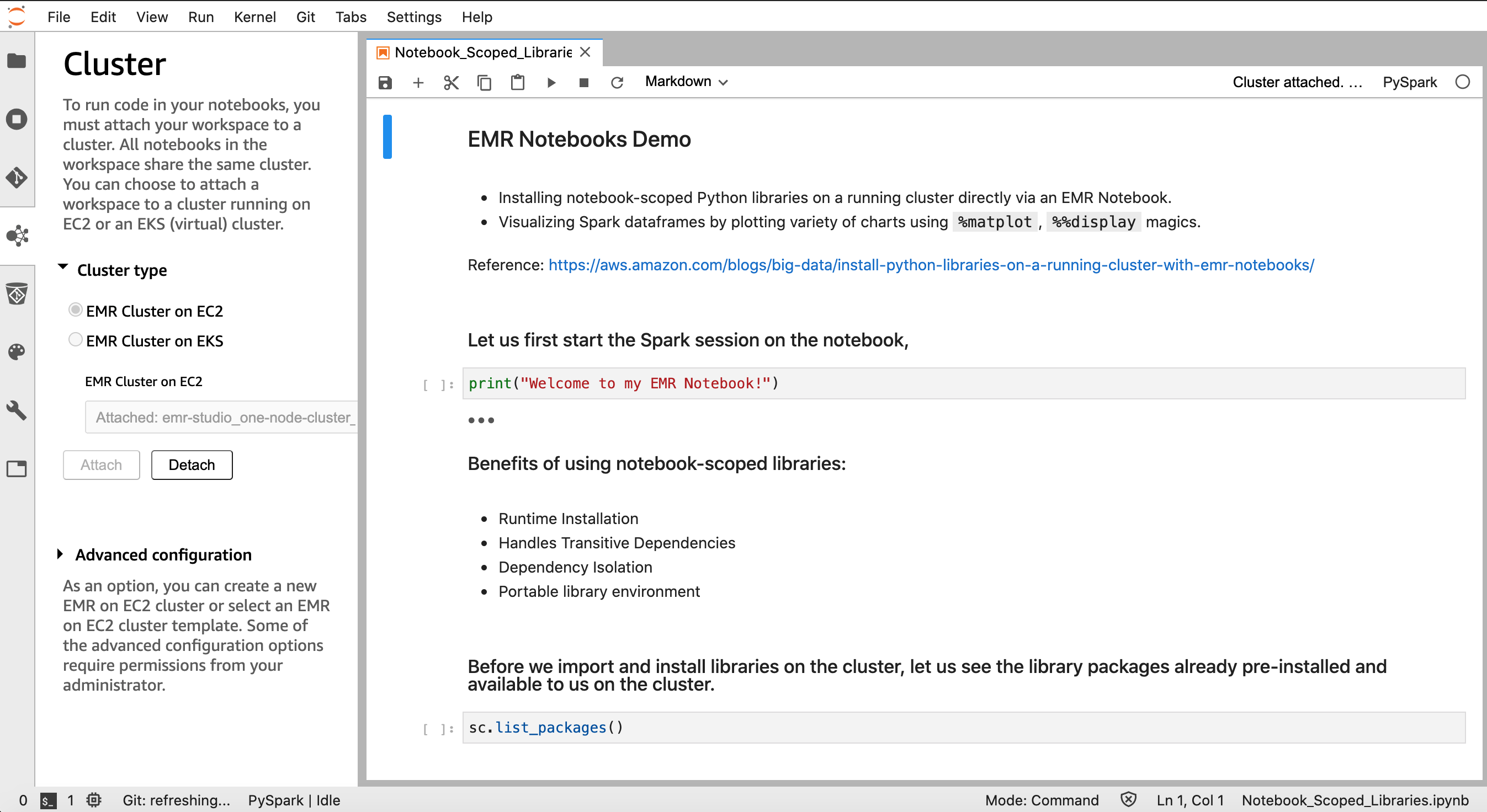 Fully managed Jupyter Notebooks