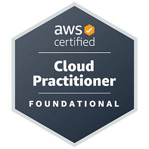 AWS Certified Cloud Practitioner badge