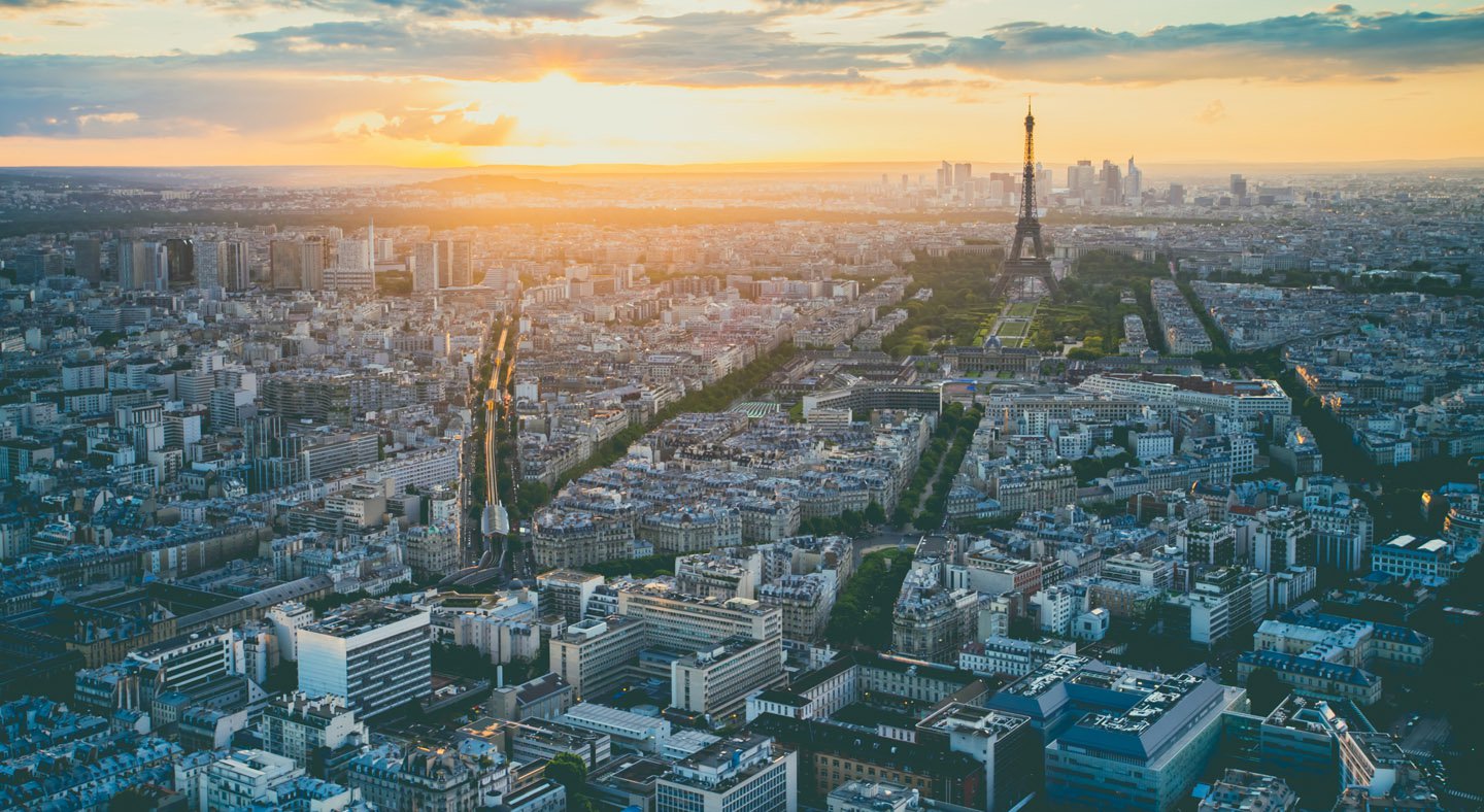 Sunset over Paris