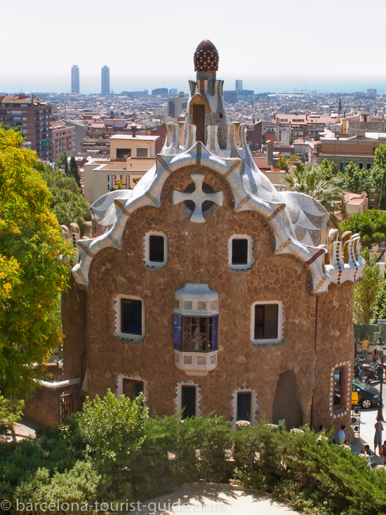 The Gatehouse at the entrance to Park Guell