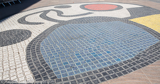 Barcelona Miró mosaic on La Rambla