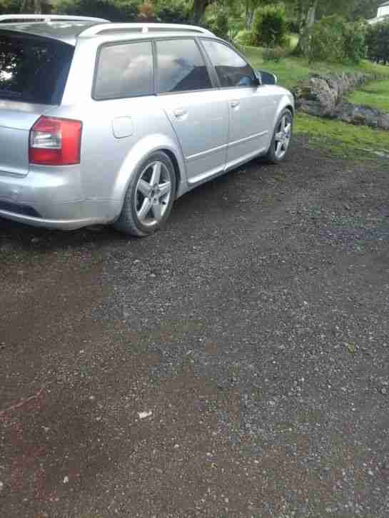 2004 AUDI A4 SPORT TDI(130) AUTO SILVER BLACK LEATHER INTERIOR