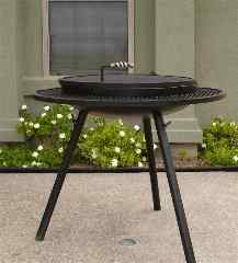 extended grill outdoor fire pits,  tall closed