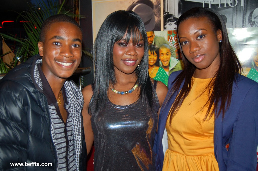 BEFFTA Member Ethel Elaka poses with the youngest members of the Adebanjos; Daniel Anthony and Andrea Ama Aboagye