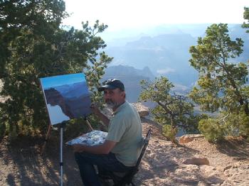 Ben Saber Painting Grand Canyon Arizona 2007