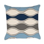 Light Blue Chevron Pillows