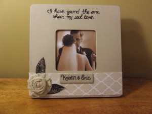 Personalized Wedding Photo Frames