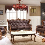 Victorian Leather Living Room Furniture