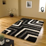 Black and White Shag Carpet