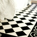 Checkered Carpet Black and White