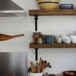 Wooden Kitchen Wall Shelves