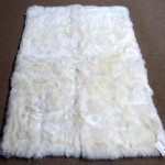 Faux Sheepskin Rug White