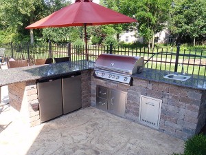 Building Brick BBQ Pit