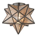 Moravian Star Flush Mount Ceiling Light