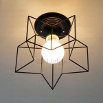 Star Shaped Flush Mount Ceiling Light