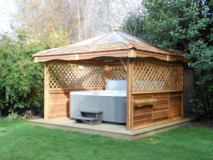 Cedar Hot Tub Gazebo Kits