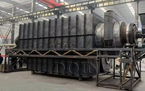 3D video of carbonization machine working process