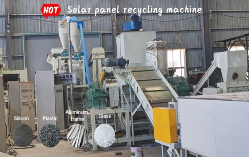 Running test video of photovoltaic panel crushing and separation machine ordered by British customer