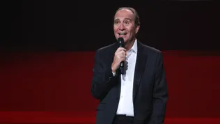 Xavier Niel sur la scène de l'Olympia, le mercredi 18 septembre 2024