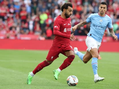 Mohamed Salah lors du Community Shield entre Liverpool et Manchester City, le 30 juillet 2022