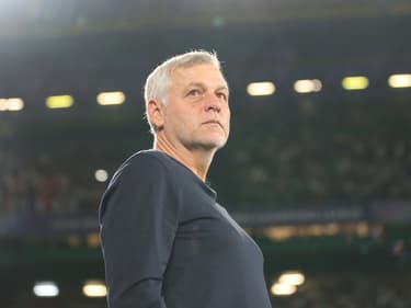 Bruno Genesio lors du match de Ligue des champions Sporting-Lille, le 17/09/2024