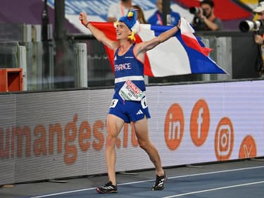 Championnats d'Europe d'athlétisme - Yann Schrub, médaillé d'argent sur 10 000m à Rome, le 12 juin 2024