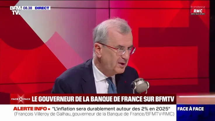 Crédit immobilier: selon le gouverneur de la Banque de France, les taux "devraient continuer à baisser un peu"