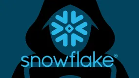 Le logo de la société cloud américaine Snowflake.