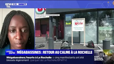 Incidents à la manifestation anti-mégabassines à La Rochelle: "Les manifestants subissent ces intrusions de black blocs (...) qui desservent la cause qu'ils défendent", regrette Aminata Niakaté (NFP-EELV)