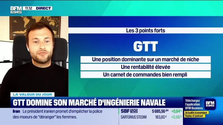 Le match des valeurs : GTT domine son marché d'ingénierie navale - 17/09