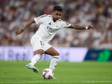 Rodrygo avec le Real Madrid en septembre 2024.