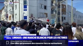 Limoges: entre 150 et 200 personnes présentes à la marche blanche en hommage aux deux jeunes morts après un refus d'obtempérer à scooter 